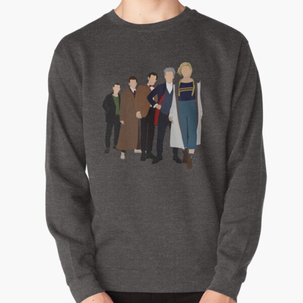 Doctor Who - All Five Modern Doctors (DW Inspired) - 9th, 10th, 11th, 12th and 13th Doctors Pullover Sweatshirt