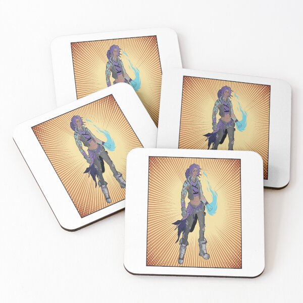 Amara The Siren Are You Enough? Borderlands 3 The Tiger of Partali Coasters (Set of 4)