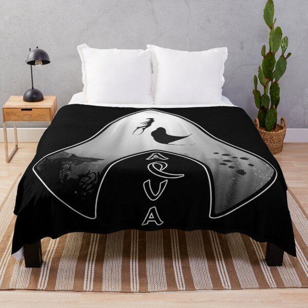 Item preview, Manta rays and free divers designed and sold by NicGrayGraphic.