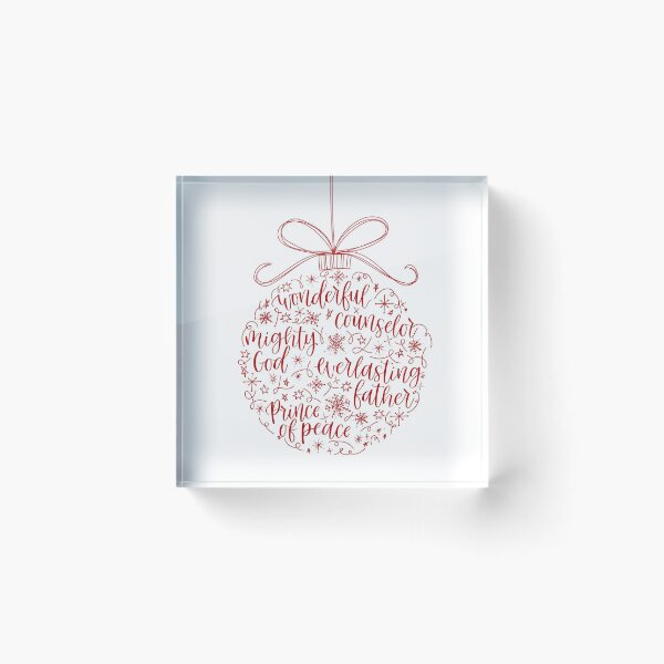 Item preview, Wonderful, counselor Christmas bauble  designed and sold by Rebecca Claire Designs.