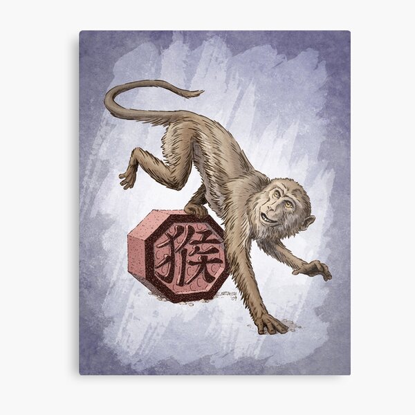 Year of the Monkey Metal Print