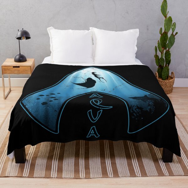 Item preview, Manta rays and free divers designed and sold by NicGrayGraphic.