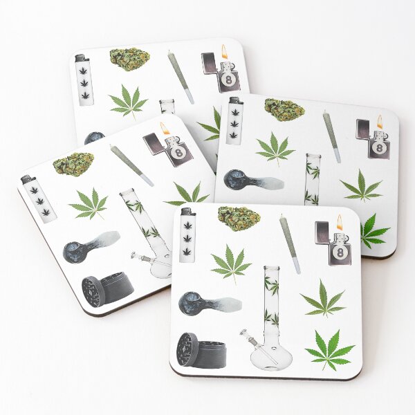 Item preview, Stoner Weed and Essentials Sticker Bundle Pack ~ Collection Set 3 designed and sold by Neon-Wolf.