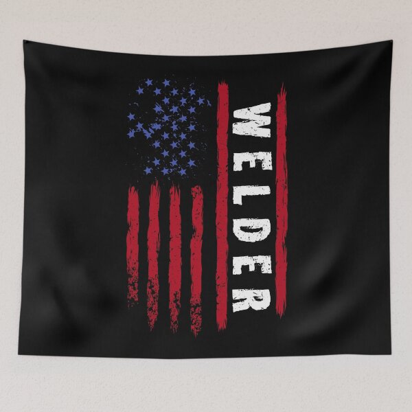 Item preview, Welding America Flag Welder Banner designed and sold by Sandra78.