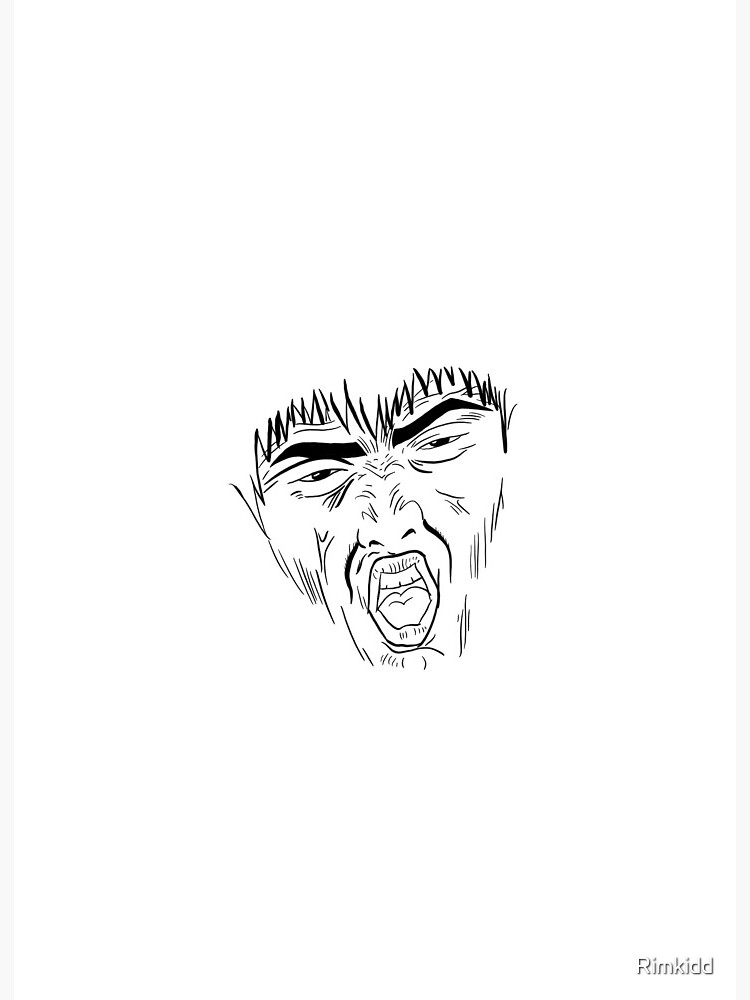 Gto Onizuka Face Art Board Print By Rimkidd Redbubble