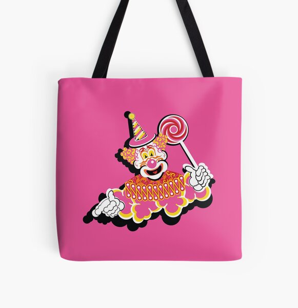 Retro Clown All Over Print Tote Bag