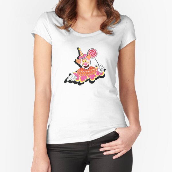 Retro Clown Fitted Scoop T-Shirt