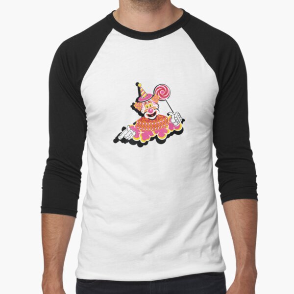 Retro Clown Baseball ¾ Sleeve T-Shirt