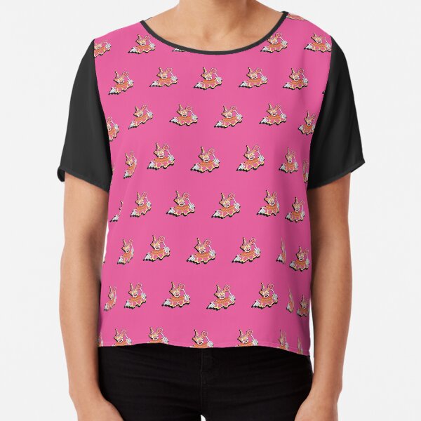 Retro Clown Chiffon Top