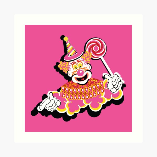 Retro Clown Art Print