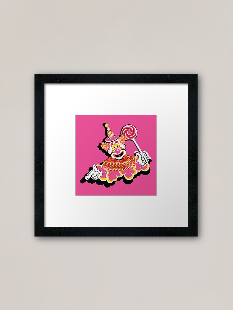 Alternate view of Retro Clown Framed Art Print