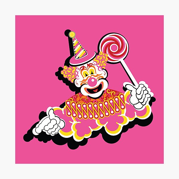 Retro Clown Photographic Print