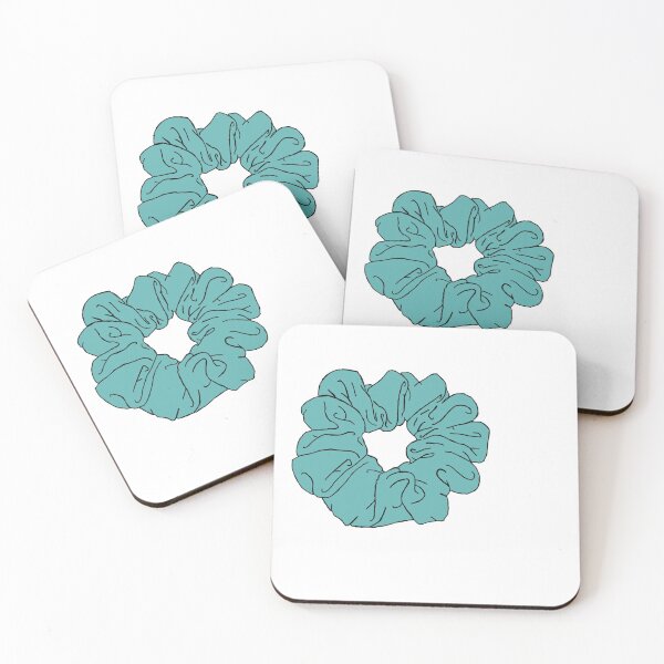 Item preview, Turquoise Blue Scrunchie Sticker designed and sold by laurencude.