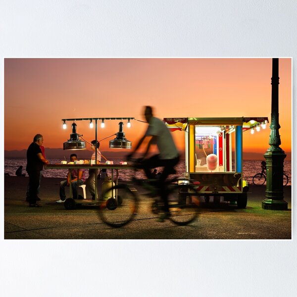 Item preview, Scene from the promenade of Thessaloniki designed and sold by Hercules Milas.