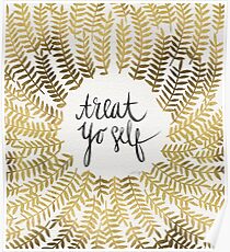 Behandle Yo Self - Gold Poster