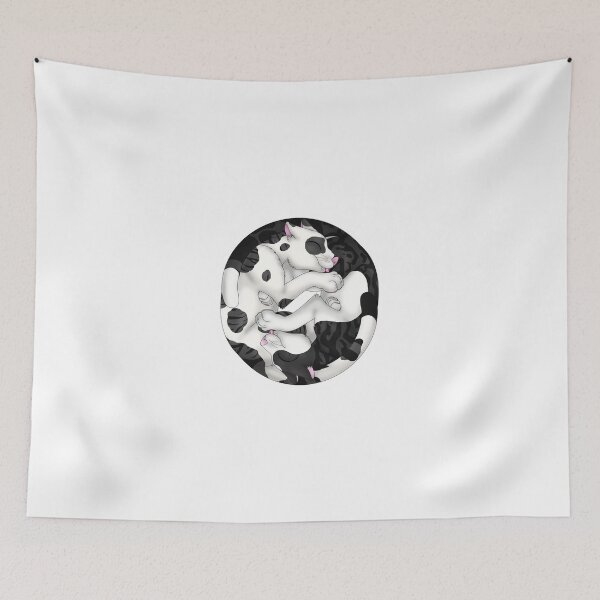 Item preview, Yin-Yang Cats: Black Bicolor Tabby designed and sold by spyroid101.