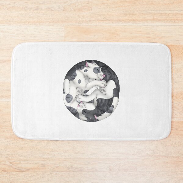 Item preview, Yin-Yang Cats: Black Bicolor Tabby designed and sold by spyroid101.