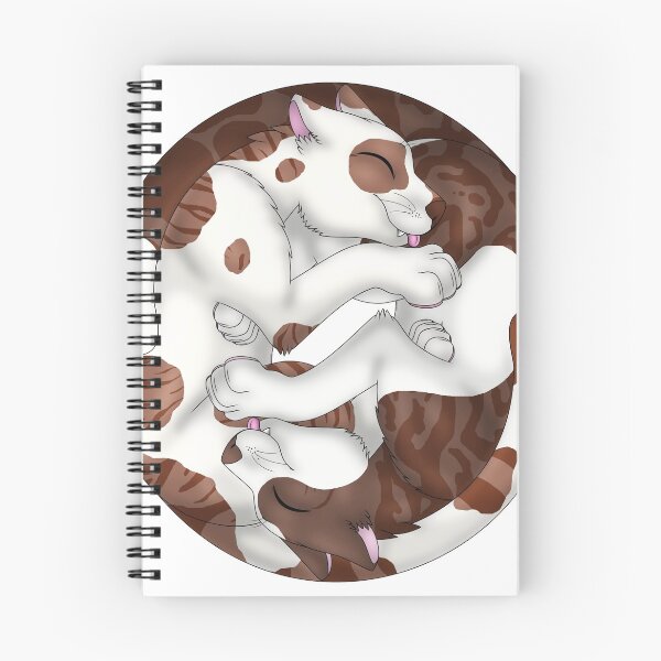 Item preview, Yin-Yang Cats: Chocolate Bicolor Tabby designed and sold by spyroid101.