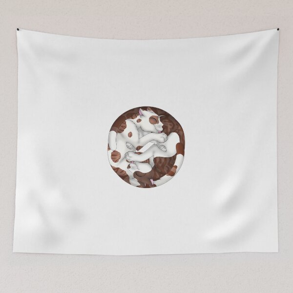 Item preview, Yin-Yang Cats: Chocolate Bicolor Tabby designed and sold by spyroid101.