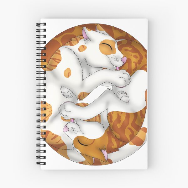 Item preview, Yin-Yang Cats: Ginger Bicolor Tabby designed and sold by spyroid101.