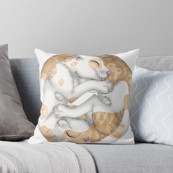 Item preview, Yin-Yang Cats: Cream Bicolor Tabby designed and sold by spyroid101.