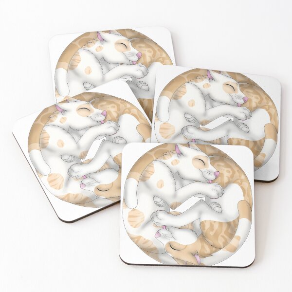 Item preview, Yin-Yang Cats: Cream Bicolor Tabby designed and sold by spyroid101.