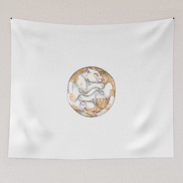 Item preview, Yin-Yang Cats: Cream Bicolor Tabby designed and sold by spyroid101.
