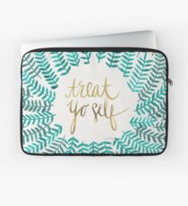 Treat Yo Self – Turquoise Laptop Sleeve