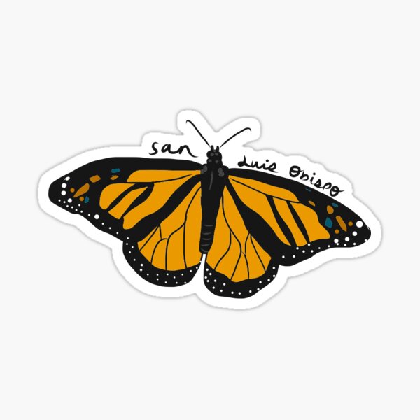 San Luis Obispo Butterfly Sticker