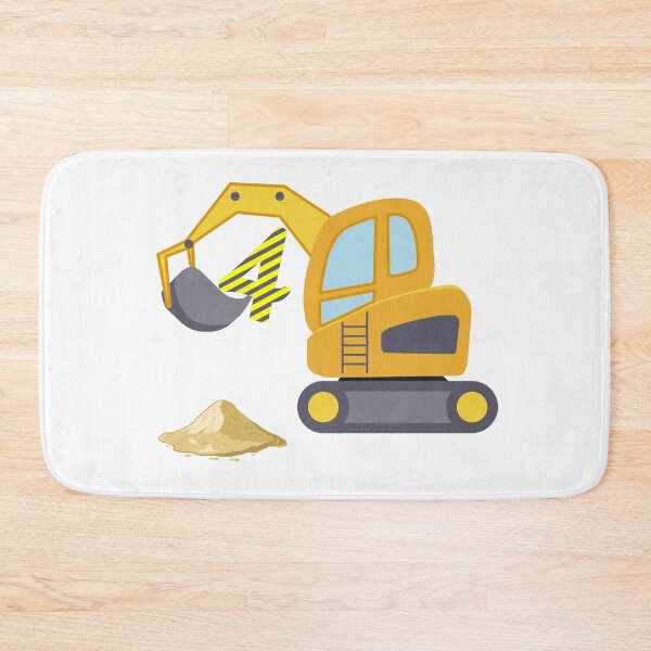 Item preview, 4th Birthday Yellow Shovel Excavator designed and sold by JanooFactory.