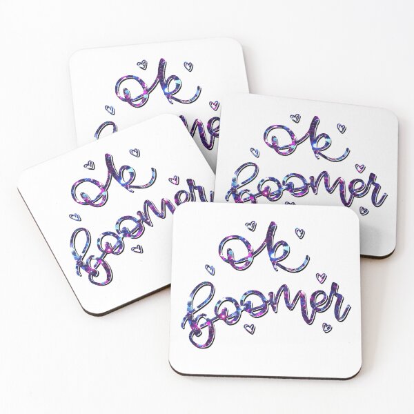 Item preview, glittery 'Ok Boomer' phrase designed and sold by Annikamay.