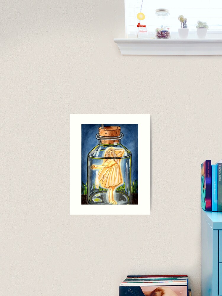 Thumbnail 2 of 3, Art Print, Captured - Fairy Art designed and sold by CarolOchs.