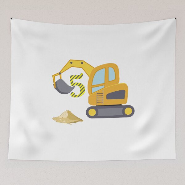 Item preview, 5th Birthday Yellow Shovel designed and sold by JanooFactory.