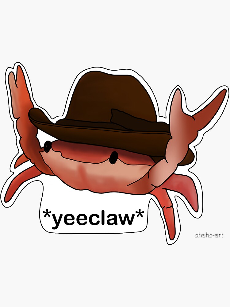 Oh my crab. Краб стикер. Краб ковбой. Hat jokes.