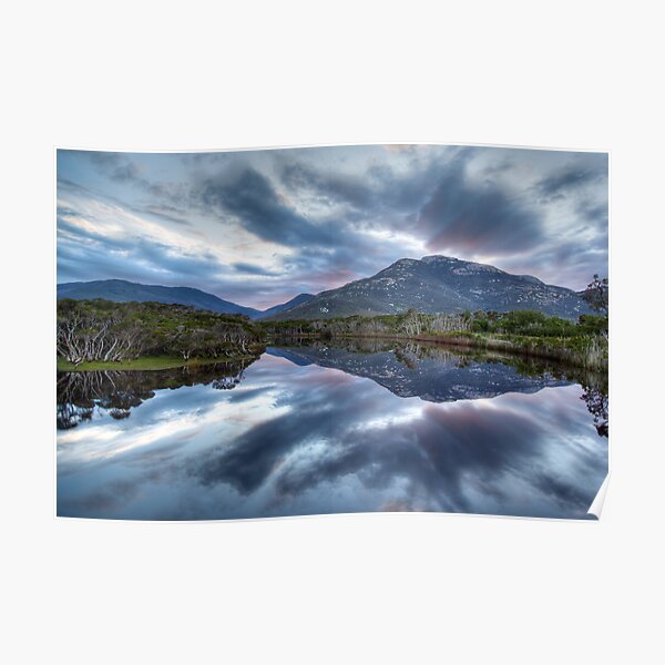 Tidal River Reflections Poster
