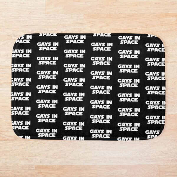 Item preview, Gays in Space (blanco, negrita) designed and sold by AllQueerHere.