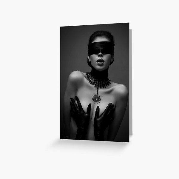 Decollette /black&white/ Greeting Card