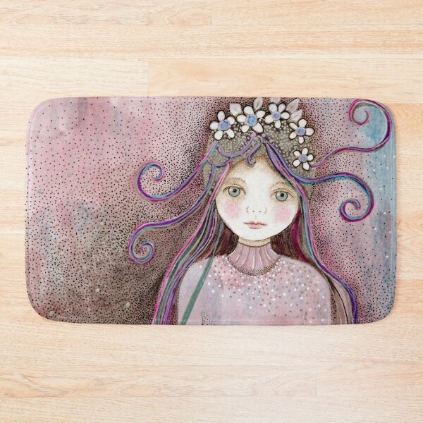 Item preview, flower girl with pink dress designed and sold by trudette.