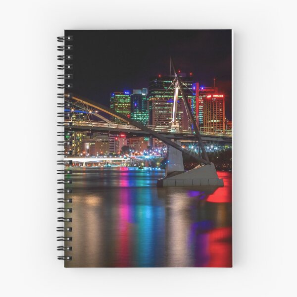 Item preview, Australian Cities - Brisbane At Night - Photographic Print designed and sold by nickegglington.