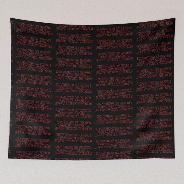 Item preview, Over Where? (red, outline) designed and sold by AllQueerHere.