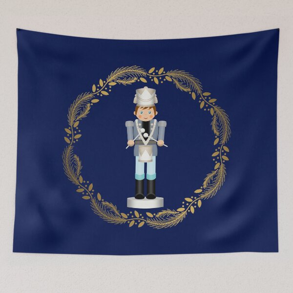 Item preview,  The Nutcracker Christmas Special - Drummer Boy in Golden Christmas Wreath (Royal Blue) designed and sold by talgursmusthave.
