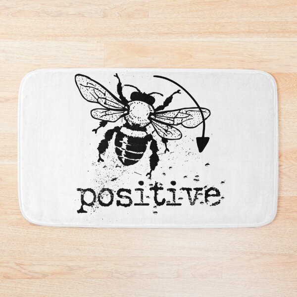Aperçu de l'œuvre Bee positive typography text art quote by Word Fandom - wordfandom créée et vendue par Kerry Pritchard.