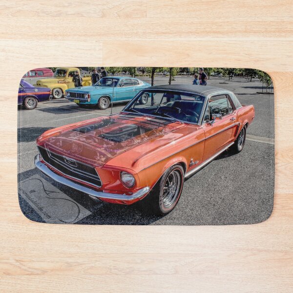 Item preview, Misted bonnet Ford Mustang in orange designed and sold by Cars around Adelaide.