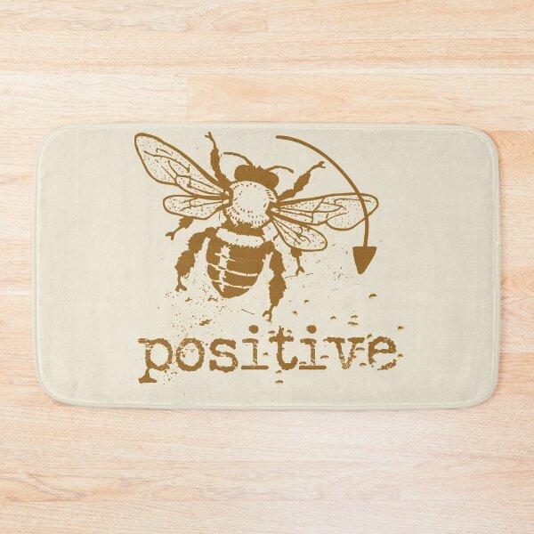 Aperçu de l'œuvre Bee positive typography text art quote by Word Fandom - wordfandom créée et vendue par Kerry Pritchard.