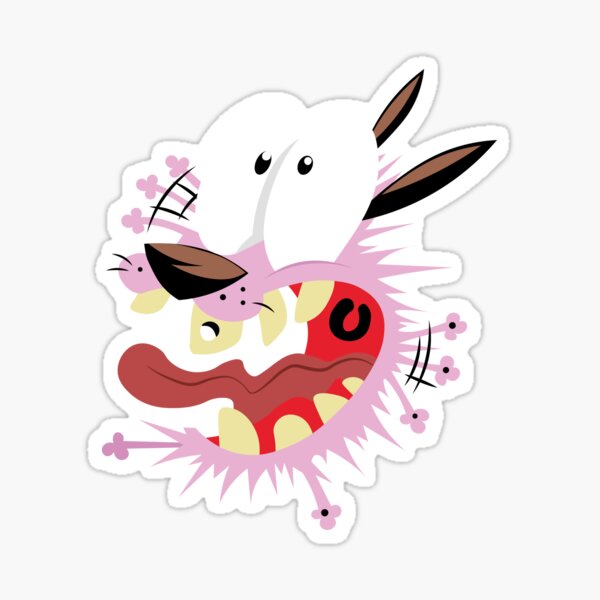 Courage the cowardly dog Sticker