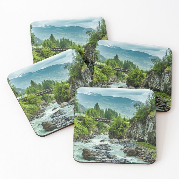 Item preview, Melt-water River In Glacial Gorge, Switzerland designed and sold by Nethycurl.