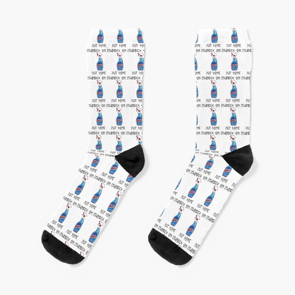 "My Big Fat Greek Wedding Put Some Windex On It" Socks