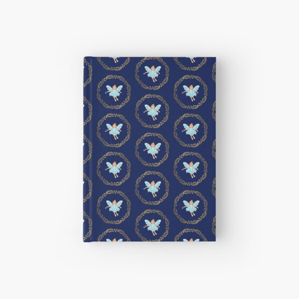 The Nutcracker Christmas Special - Nutcracker Scene -Sugar Plum Fairy in Golden Christmas Wreath (Royal Blue) Hardcover Journal
