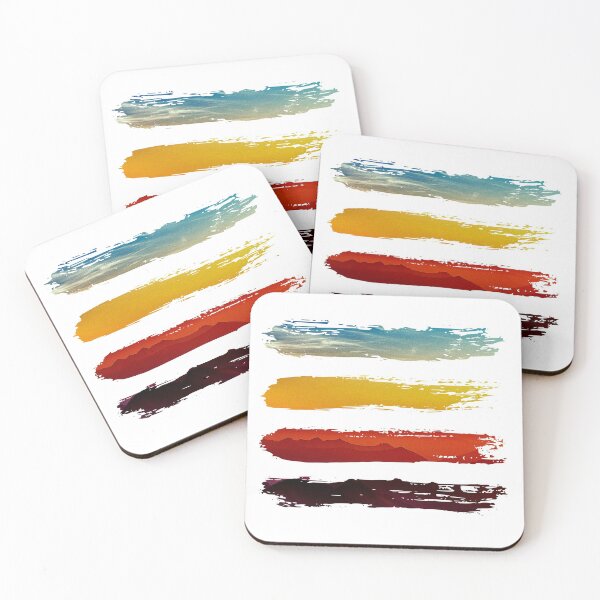 Item preview, Mountain Sunset Brushstrokes designed and sold by EightWinds.