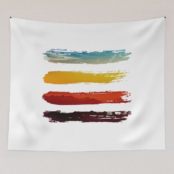 Item preview, Mountain Sunset Brushstrokes designed and sold by EightWinds.